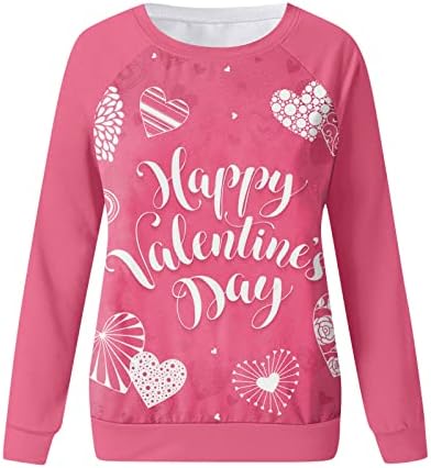 Дамски Hoody с Надпис Love Heart, Тениска с изображение на Свети Валентин, Ризи на Ден, Свети Валентин, Ежедневни Блузи, Пуловер