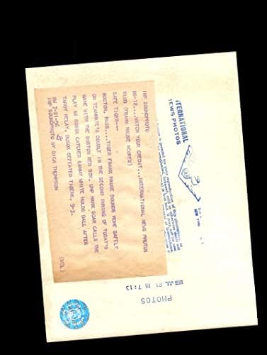 Франк Хаус Подписа 1956 7x9 Детройт Тайгърс Оригинален Жично Фотоавтограф