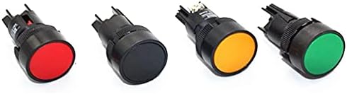 TWRQA 22 мм самостоятелно блокиране на бутон превключвател XB2-EH135 EH145 EH155 Бутон превключвател на захранването Бутон превключвател (Цвят: жълт напрежение: 1NO1NC) (Цвят: зелен, размер: 1NO1NC)