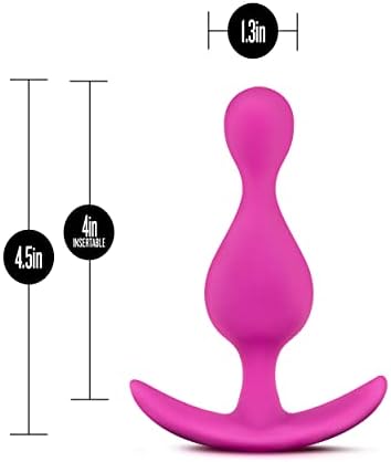 Blush Explore - Силикон Platinum Puria с носимой аналната тапа Ultrasilk - Технология Anchortech за комфорт и сигурност - Конструкция StayPut Държи анальную тапата място - Мека и приятна на секс играчки за жени Розов
