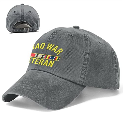 Menglo ветеран от войната в Ирак, унисекс регулируема шапка на шофьора шапки татко бейзболни шапки памук ковбойская шапка черен
