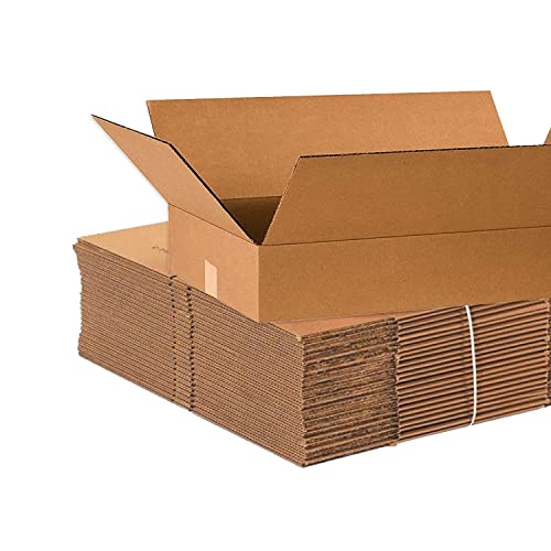 Транспортировочные кутии AVIDITI Плоски 24 L x 14W x 4H, 25 опаковки | Кутия от велпапе и картон за опаковане, преместване и съхранение на