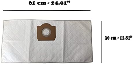 Бремен 5 Опаковки Вакуумни торби са подходящи за Karcher WD3, WD3P, MV3, Разменени торба за прах 6.959-130.0