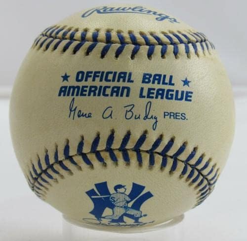 Космонавт Бил Ли е Подписал Автограф Rawlings Joe DiMaggio Baseball В100 II - Бейзболни Топки С Автографи