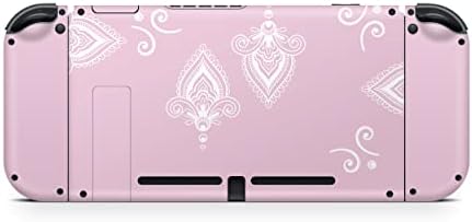 Вкус Цветна корица, която е съвместима с капак Nintendo Switch - Комплект винилови стикери premium 3M Pastel pinkNintendo Switch Cover ключа за конзола, докинг станция, Joy Против - Стикер с пълна обвивка