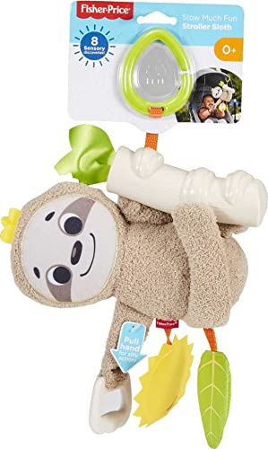 Детска играчка Fisher-Price Slow Much Fun Ленивец-Количка с мобилни и Сензорни елементи За игри с Новороденото