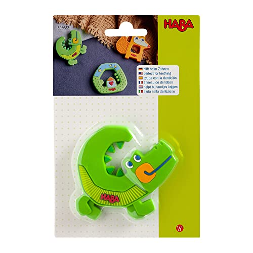 HABA Крокодил Силиконова Играчка За никнене на млечни зъби и Алчен Дете