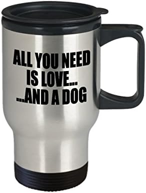 Пътна чаша Howdy Swag за любители на кучета - Чаша от неръждаема стомана за кучета-спасители и любителите на Кученца