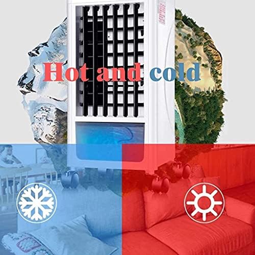 LILIANG - охладителя Вентилатор, климатична инсталация, климатик студен и топъл въздух, вентилатор за студен въздух, домакински охладител на въздуха, хладилник, мобилен, малък климатик, водна климатик (цвят: Кожа
