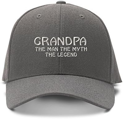 Бейзболна шапка С Бродерия Дядо Мъж, Мит, Легенда, Семейство и приятели, Закопчалката на Ремешке