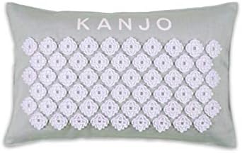 Възглавница за точков масаж Kanjo Aroma монетния двор, подходяща за FSA HSA - Възглавница от памук и лен с пълнеж от естествен корк - Ароматерапевтическая възглавница за обл