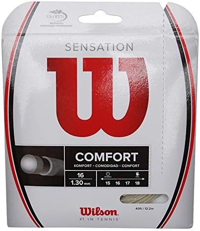 Комплекти струни за тенис ракети Wilson Sensation с няколко нишки - 16 и 17 калибри - в няколко опаковки - най-Добрите за комфорт и контрол (2-4-6-8 опаковки)