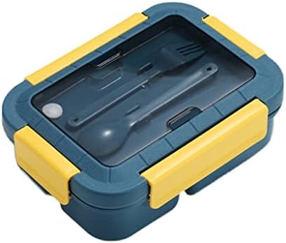 TJLSS обяд-бокс bento box с 3 разделениями, кутия за микровълнова обяд, кутия за бэнто за офис работници, преносима кутия за бэнто (Цвят: A, размер: както е показано на фигурата)