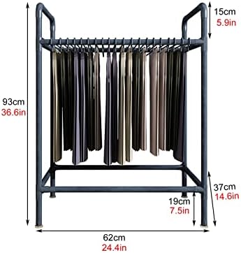 Мултифункционална Поставка за съхранение на панталони в гардероба, Подова поставка за Шалове, Количка за панталони количка - Идва с 15 стелажи (Цвят: бял)