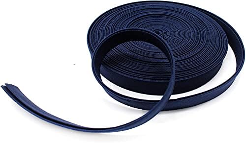 Двустранен наклонена лента с ширина 1/2 инча от Поли-памук (100 ярда (тъмно синьо), произведен в Сащ