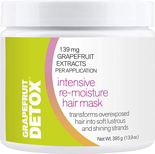 Маска за коса Grapefruit Detox Intensive Re-Moisture | Възстановява Прекалено Обработени косата с интензивна влага, 13,9 течни унции