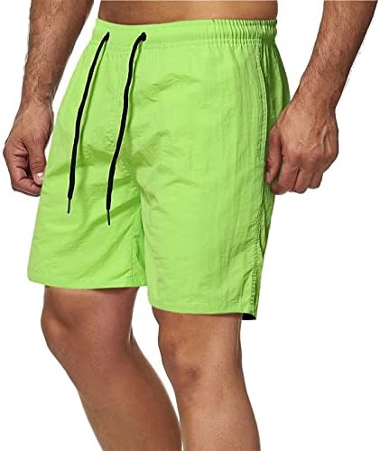 Спортни къси панталони за Мъже, Дебнещ Летни Плажни Шорти на съвсем малък с Еластичен колан и Джобове, Баскетболни шорти