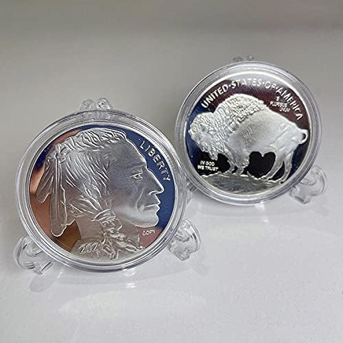 2021 Монета американски Бизон Главата на Стареца Биволско Възпоменателна Монета Реплика Колекция Занаяти Сувенирное Украса Подарък За Дома