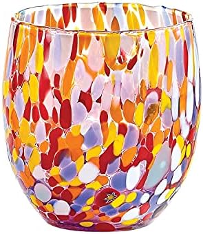 Чашки за Конфети от Муранско стъкло GAGE - Чаши от Венецианско стъкло изкуство - Бял