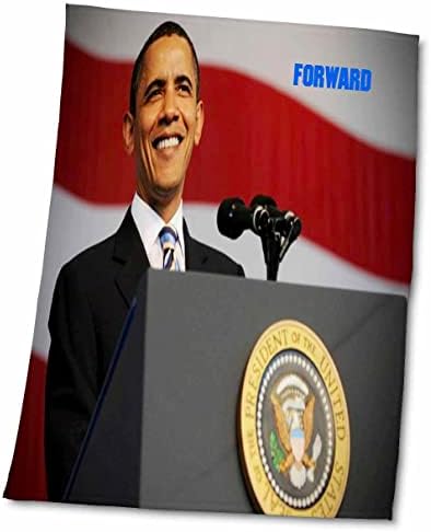 Хавлиена кърпа на Президента Обама с 3D Рози в бъдеще TWL_60702_1, 15 x 22
