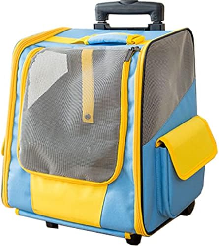 XLAIQ Калъф за колички за домашни любимци Сгъваем Пътен Раница с Голям Капацитет Универсална чанта за домашни любимци на колела (Цвят: A)