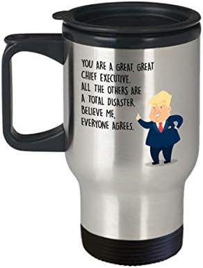 Забавна Пътна чаша за ръководител - Председател Доналд Тръмп - най-Добрите Персонални подаръци по поръчка за мениджъри, ръководители, Служители, Шеф, директор, финансов директор, Председател на управителния съвет -