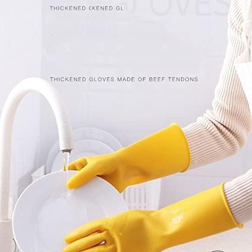 N/A, 3 Чифта гумени латексови ръкавици Сигурността на работа при пране на Бельо, Кухненски Прибори Инструмент за миене на съдове (Цвят: както е показано, размер: малък)