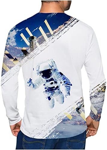 Ризи за мъже, зима-есен, всекидневни модерен пуловер с кръгло деколте и дълъг ръкав, тениски с 3D принтом, блузи, големи размери