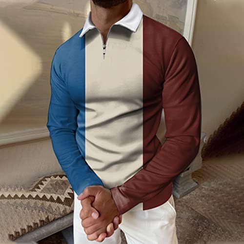 Мъжки Ежедневни Есенно-Зимна Риза с дълъг ръкав и Отложным яка Тениска с Принтом, Топ, Блуза, Мъжки Блузи