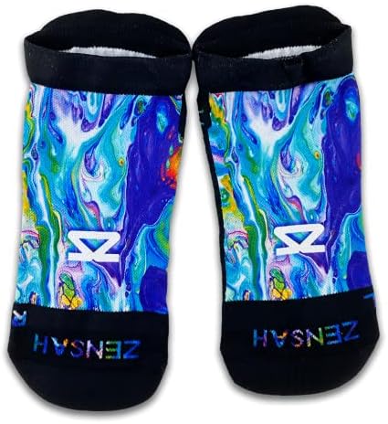 Чорапи за джогинг Zensah, издаден в ограничена серия, без дисплей - Удобни, не оставяйки на мехури, абсорбиращи влагата Спортни чорапи за мъже и жени