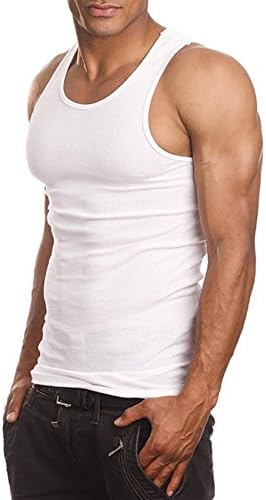 Мъжки Тениски А-Силует, 3 опаковки, Майк Голям размер, Бял