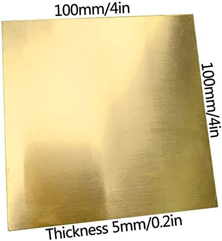 Латунная плоча Lieber Lighting Размер Латунного лист за металлообрабатывающего занаяти САМ, дебелина на Различни спецификации на Метална Мед фолио (размер: 5 мм)