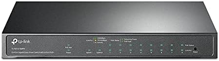 TP-Link TL-SG1210MPE | 8-port gigabit switch PoE | Просто интелигентно управление | 8 порта PoE + при 123 W, w / 2 Гигабитови порта на възходящата комуникация + 1 Комбиниран слот SFP | Защита с ограничен срок на служба