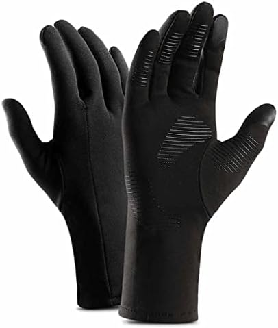 n/a Зимни Топли, Унисекс ръкавици за спорт на открито със сензорен екран, Плюс Кадифе Тънки Ръкавици за Алпинизъм, Колоездене, Мъжки ръкавици (Цвят: черен размер: XX-Large)