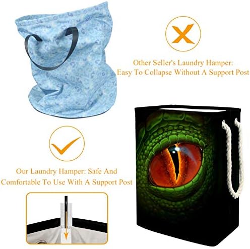 Unicey Green Dragon Eye Кошница-Органайзер за Битови Сгъваема Кошница за дрехи Кофа с Дръжки