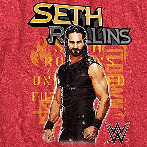 Тениска на WWE Boys Seth Ролинс - Тениска Burn It Down Superstar Tee - Тениска на световния Шампион по борба
