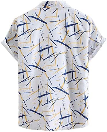 UBST 2022 Нови Летни Мъжки Ризи С Къс ръкав, Забавни Ризи С Графичен Принтом, Копчета, Реколта Ежедневни Хавайски Ризи, Блузи