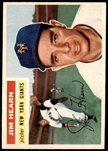 1956 Topps 202 Джим Хирн Ню Йорк Джайентс (Бейзболна картичка) EX/MT Джайънтс
