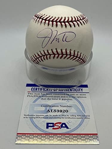Джони Естрада Филис Брейвз Нэшнлз Подписа Автограф OMLB Baseball PSA ДНК - Бейзболни топки С Автографи