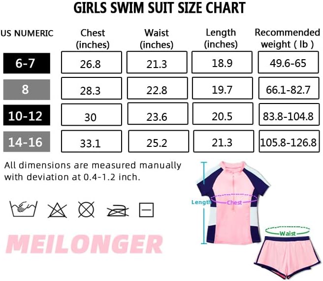 Бански За момичета, Детски Комплект За Гмуркане С Рашгардом От Две Части, Бански Костюми, Плажни Шорти, бързо съхнещи Ризи За Плуване, Размер 6-7, 8, 10-12, 14-16