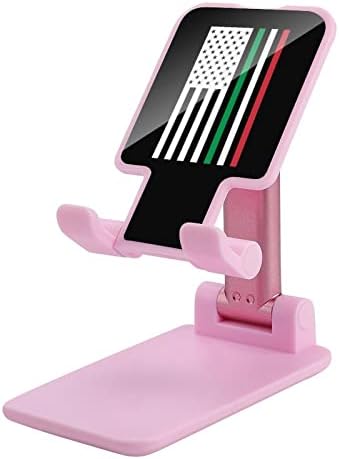 Американският Флаг на Италия Регулируема Поставка За Мобилен Телефон Сгъваеми Преносими стойка за Таблети за Офис Пътуване Селска Къща Розов Стил