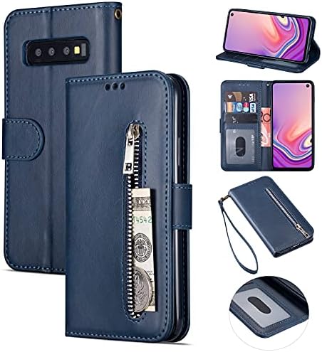 Защитни калъфи за смартфони с панти капак за Samsung Galaxy S10 Plus, Защитен калъф в стил Чантата си, скоба Защитни ръкави от изкуствена кожа, Функционални Защитен калъф-гривна за телефон, подходящ за S