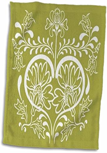 Кърпи 3dRose Florene Vintage - Стария Цветен мотив - twl-56944-1)