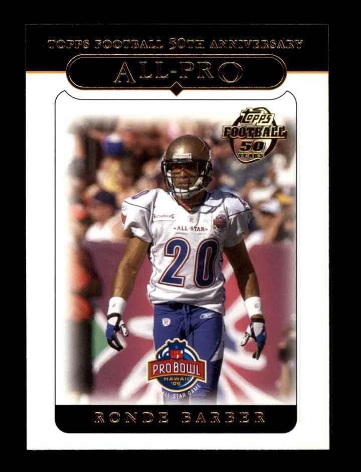 2005 Topps # 344 All-Pro Ронда Барбър Тампа Бей Буканьерз (Футболна карта) в Ню Йорк / Mount Буканьерз Вирджиния