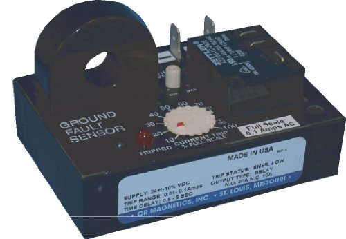 Реле Датчик за затваряне на земята CR Magnetics CR7310-EH-24D-.11-A-CD-NPN-I с оптоизолированным NPN-транзистором и вътрешния трансформатор, 24 vdc, под напрежение при високо прекъсване, обхват на задействане от 0,1