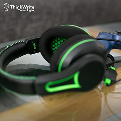 ThinkWrite Technologies / TWT Audio Victory 250XG, Слушалки премиум-класа за PC и конзоли, Жични слушалки за игри с жак 3.5 мм, зелен