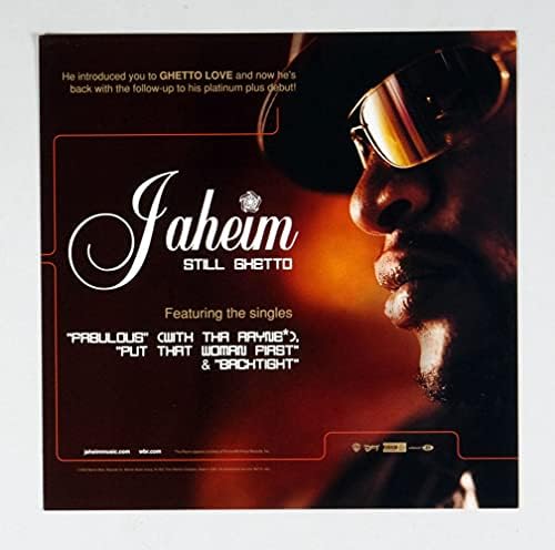 Рекламен плакат на албума Jaheim Плосък 2002 Still Ghetto 12 x 12