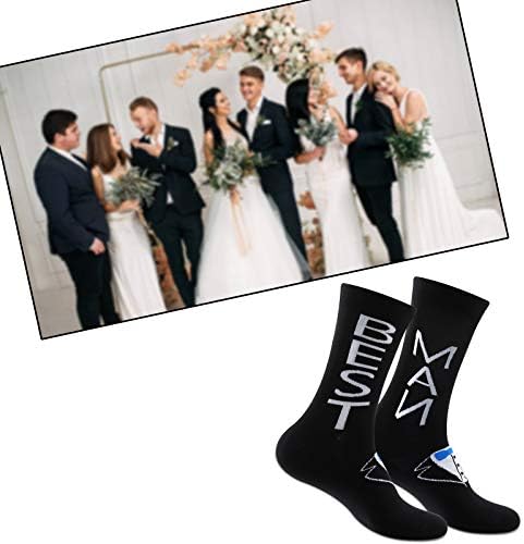 MBMSO Чорапи за младоженеца-Чорапи за Кума, Чорапи за Младоженеца, Мъжки Чорапи в Деня На Сватбата, Подаръци за Сделки на Младоженеца, Подаръци за ергенско парти