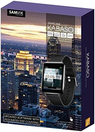 MP3-часовници SAMVIX Smart TIME KABASO с Bluetooth, сензорен екран и Рекордером (Черни)
