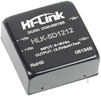 HI-Link HLK-5D1205/5D1212 от постоянен ток 12 В до 12 В 5 Вата Който напрежение Модул за захранване с голямо напрежение на входа 4:1 (1 бр., 5D1212)